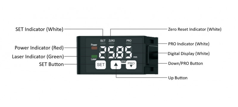 High-Precision Analog Output Laser Displacement Sensor - LDSX0AX
