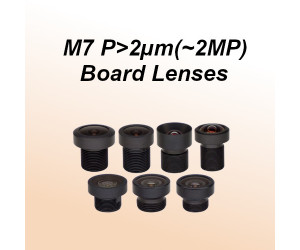 M7 Board Lenses for Ø4.5mm(≤1/4"), 1.6µm(~2MP) Sensor M7 Board Lenses for Ø4.5mm(≤1/4"), 1.6µm(~2MP) Sensor