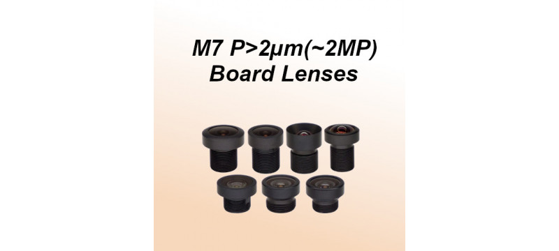 M7 Board Lenses for Ø4mm(≤1/4"), 2µm(~2MP) Sensor