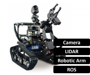 Hercules Project - ROS LIDAR Navigation Robotic Arm Tank