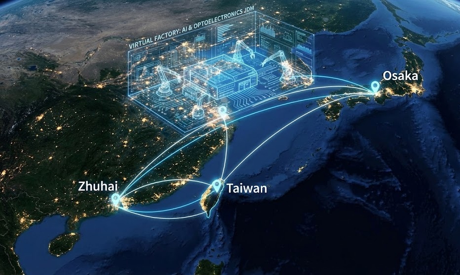 IADIY virtual factory JDM manufacturing network across Taiwan, Zhuhai, and Osaka